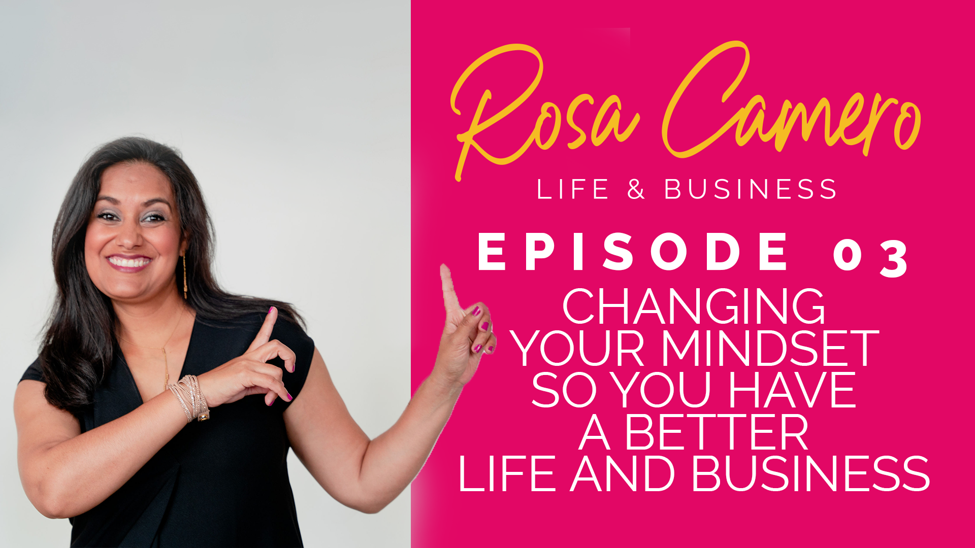 You are currently viewing Life & Business by Rosa Camero  Episode 03: Changing Your Mindset So You Have A Better Life And Business