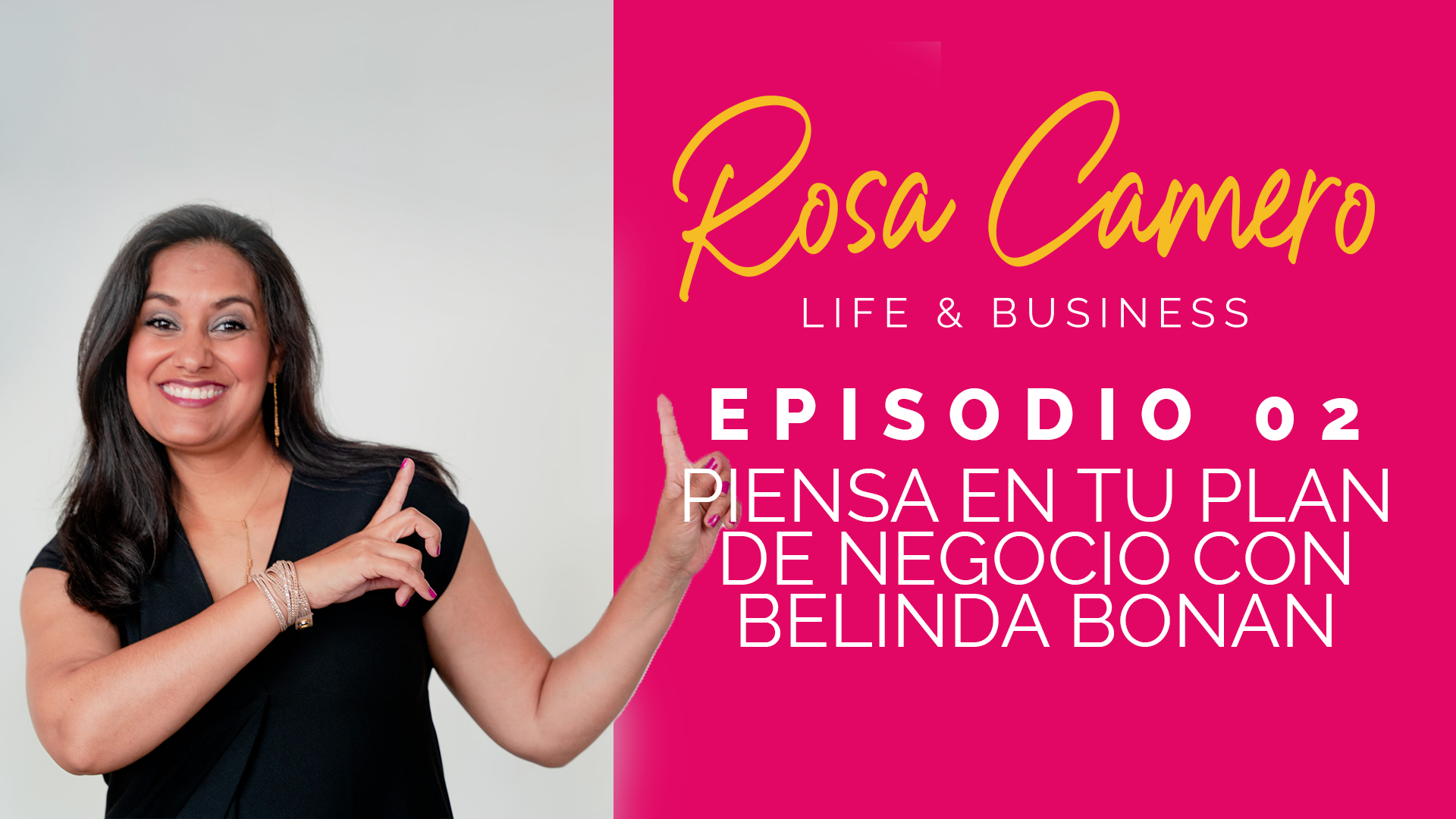 Lee más sobre el artículo Life & Business con Rosa Camero Episodio 02: Piensa en tu plan de negocio con Belinda Bonan